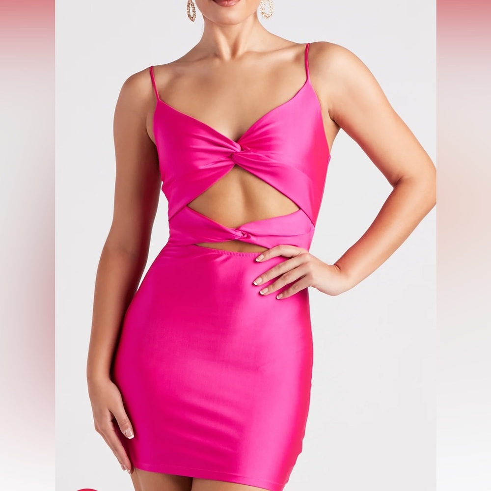 Dance All Night V-Neck Mini Dress
